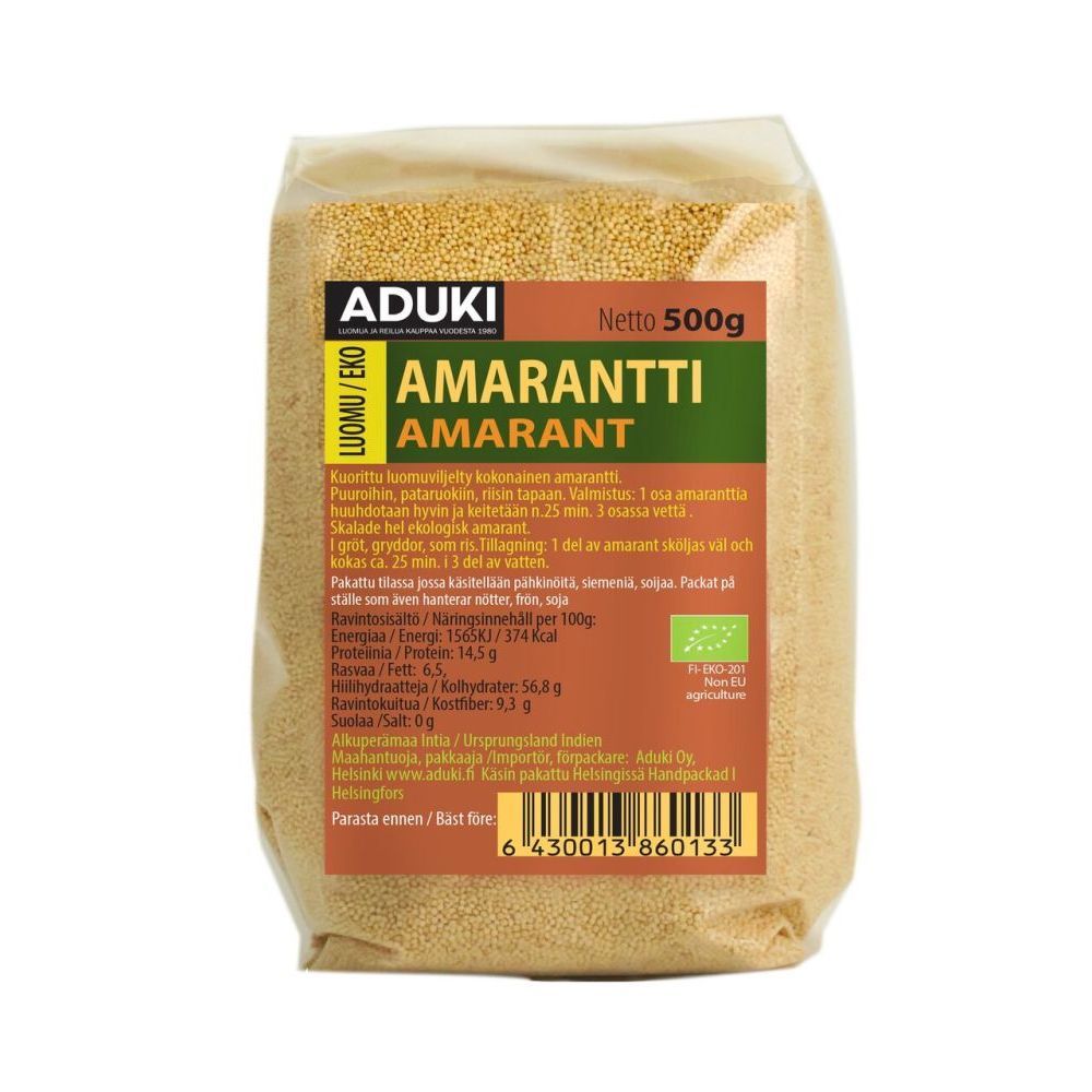 Amarantti luomu 500g, Aduki