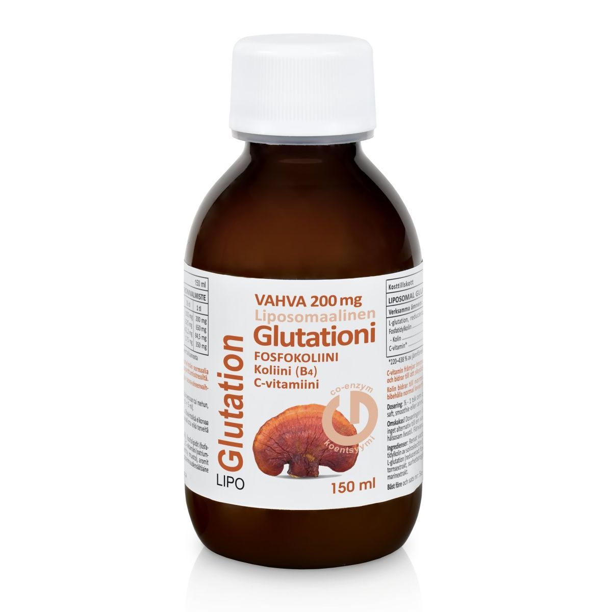 Glutationi Liposomaalinen + Fosfokoliini ja C-vitamiini 150ml, Aboa Medica