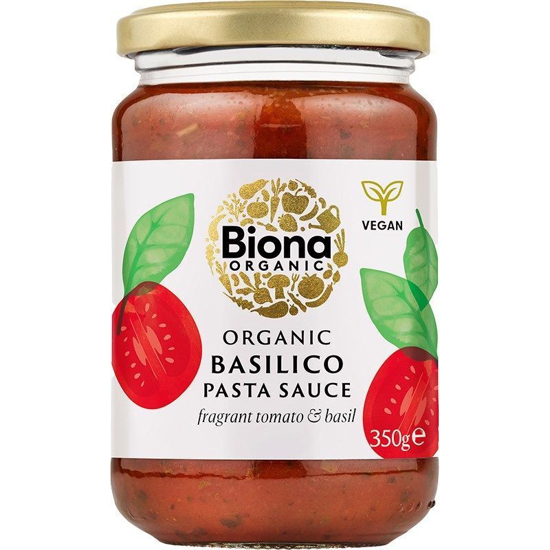 Pastakastike Basilico luomu 350g, Biona