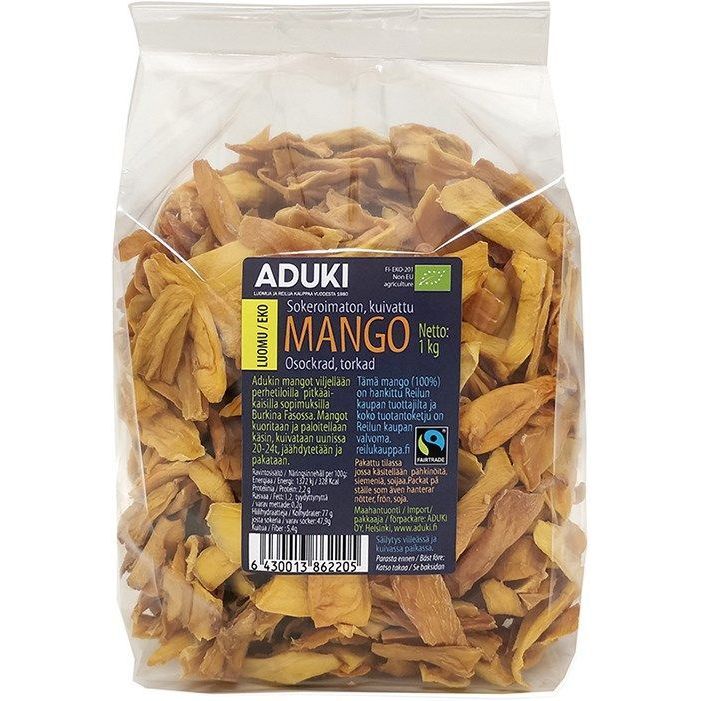 Mango kuivattu Luomu 1kg, Aduki