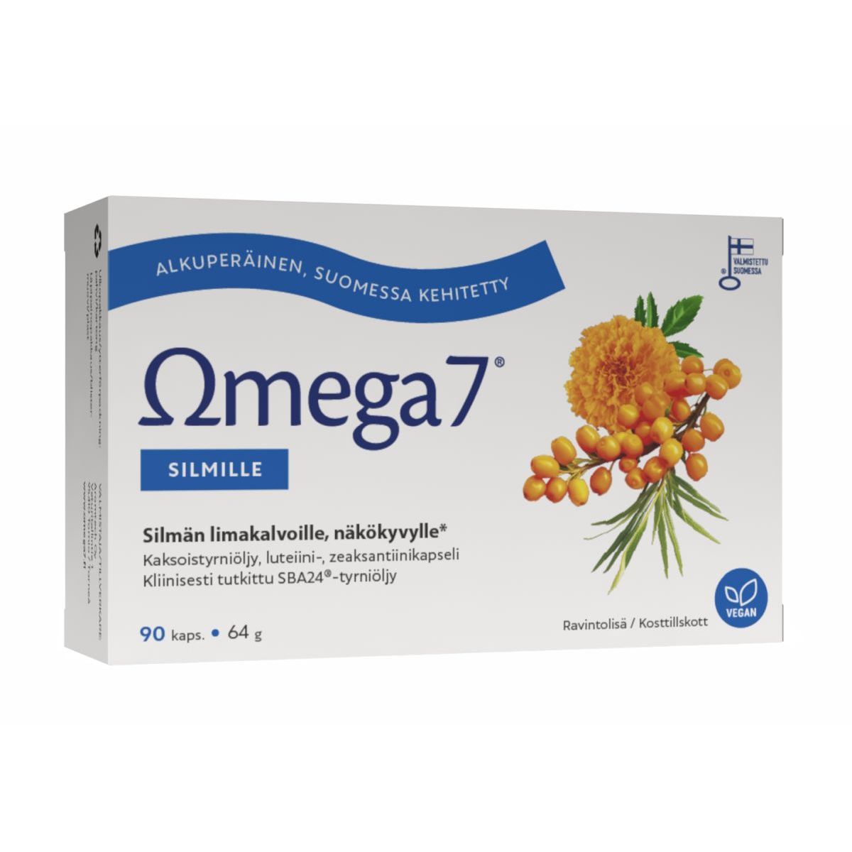 Omega7 SBA24® + luteiini silmille 90 kaps, Aromtech