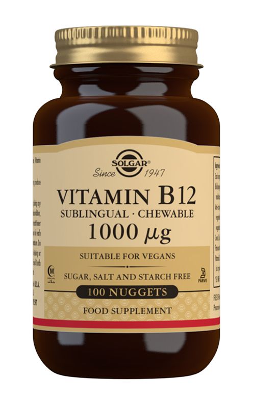 B12-vitamiini 1000µg 100tabl., Solgar