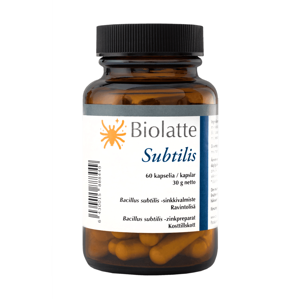 Biolatte Subtilis Bacillus subtilis +Zn 60 kaps.
