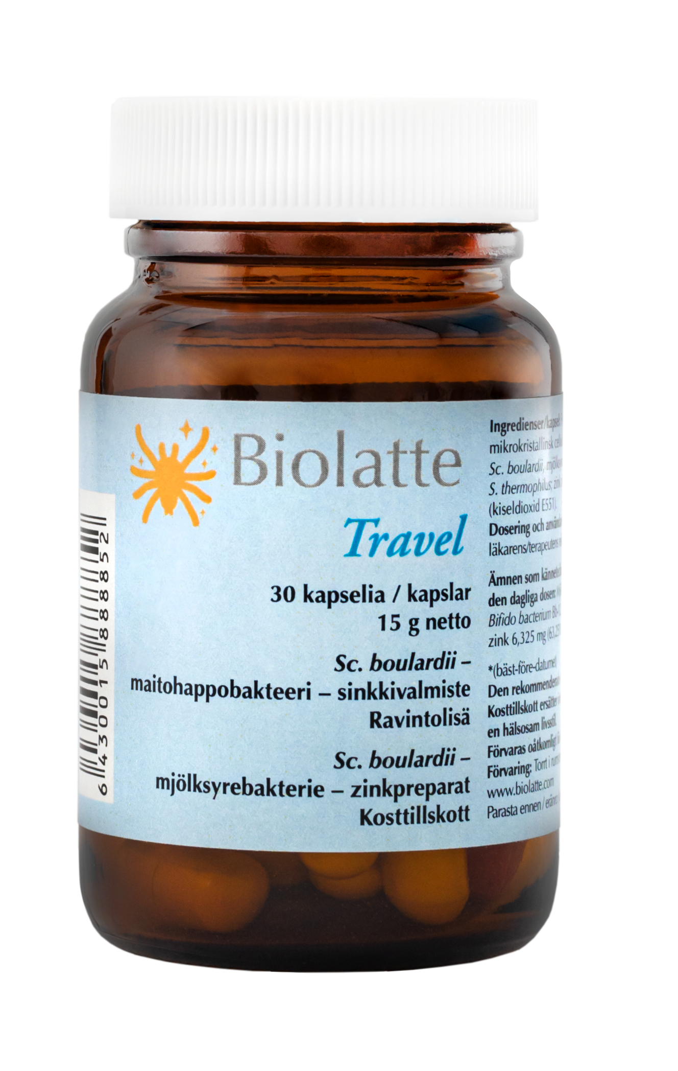 Biolatte Travel Probiootti 30 kaps.