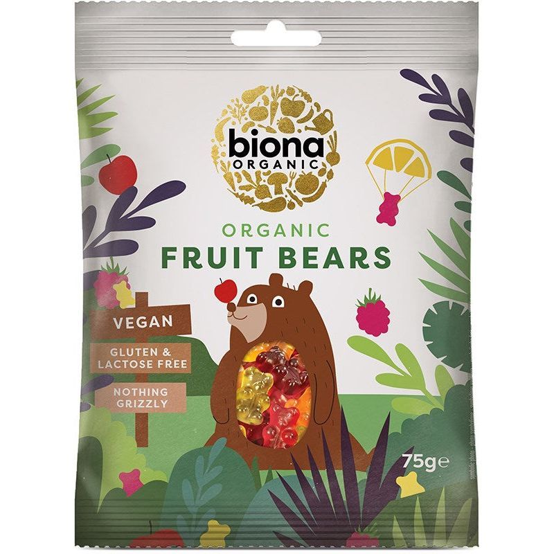 Hedelmänallekarkit luomu 75g, Biona