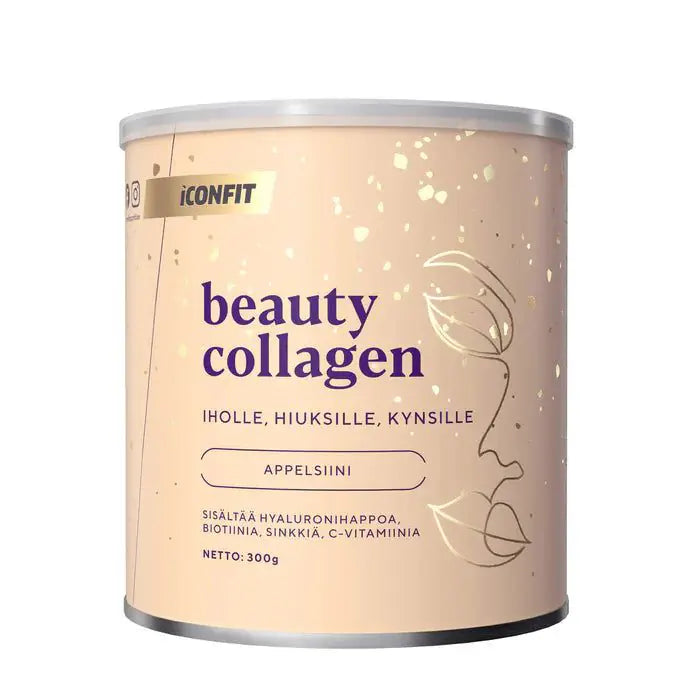 Beauty Collagen 300 g appelsiini, ICONFIT