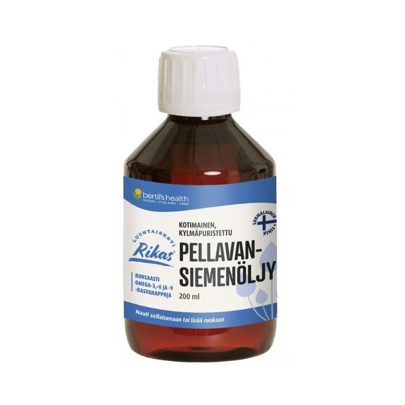 Rikas pellavansiemenöljy 200 ml – Bertil's