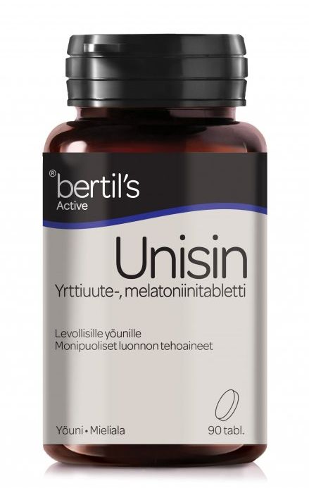 Unisin Melatoniini + Yrttiuutteet 90tabl., Bertils