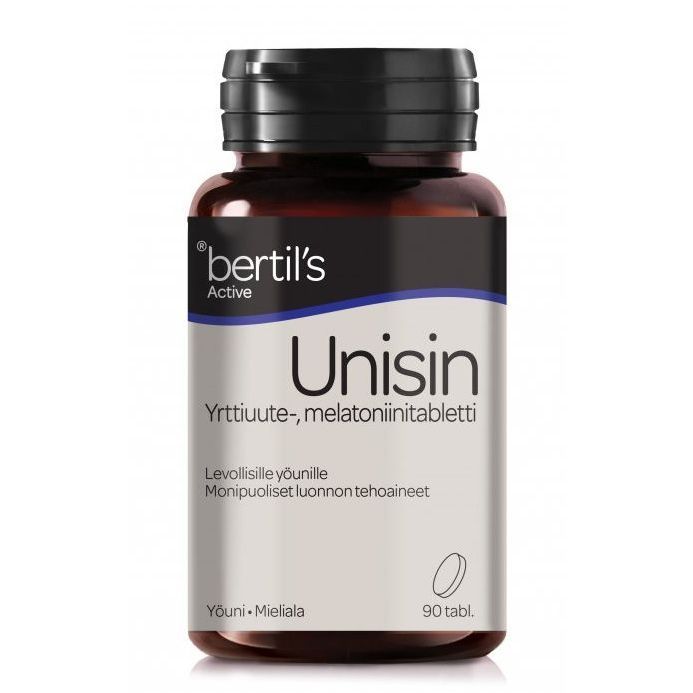 Unisin Melatoniini + Yrttiuutteet 90 tabl, Bertil's