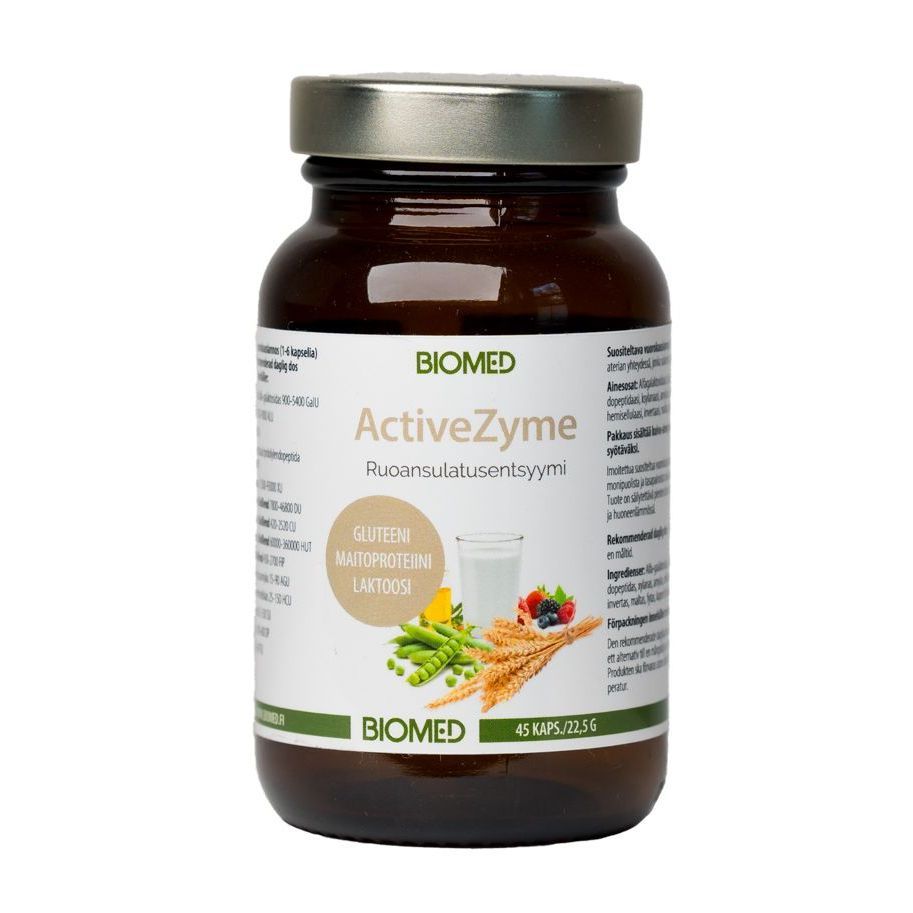 Active Zyme Ruoansulatusentsyymi 45 kaps, Biomed