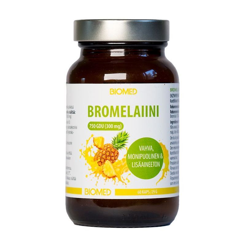 Bromelaiini Entsyymi 60 kaps, Biomed