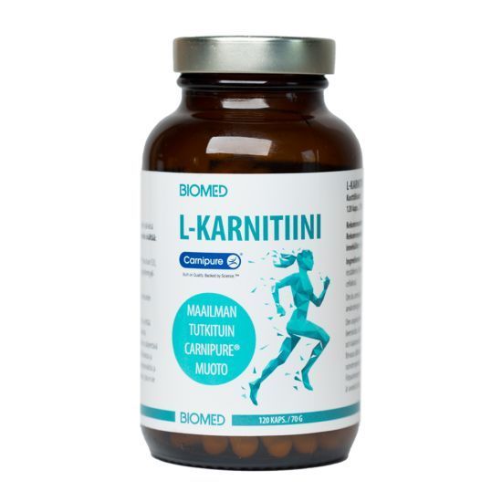 L-Karnitiini tartraatti Carnipure 120 kaps, Biomed