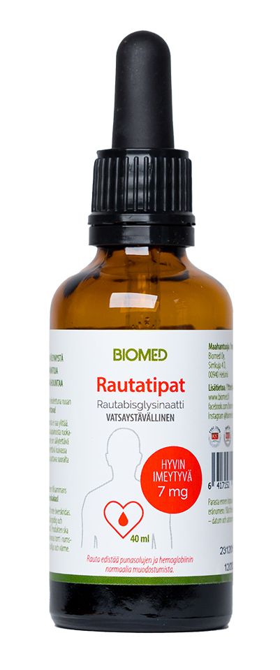 Rautatipat 7mg 40ml, Biomed