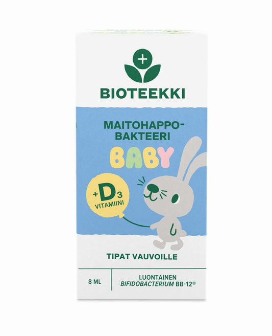 Maitohappobakteeri Baby maitohappobakteeri + D-vitamiini 8ml, Bioteekki