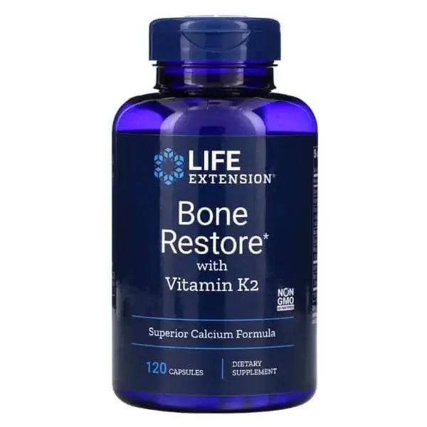 Bone Restore + K2, 120 kaps, Life Extension