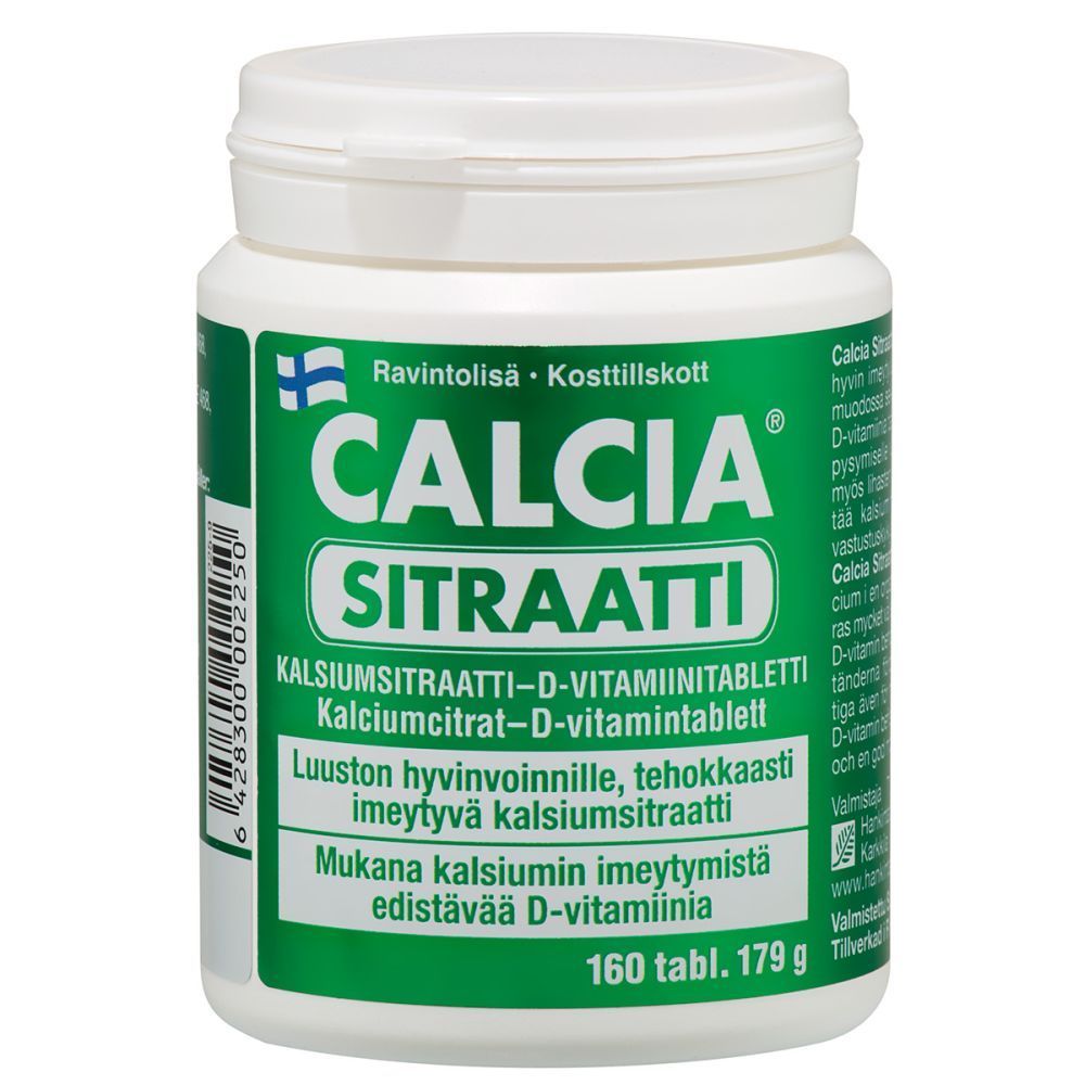 Kalsium Calcia Sitraatti 160 tabl.