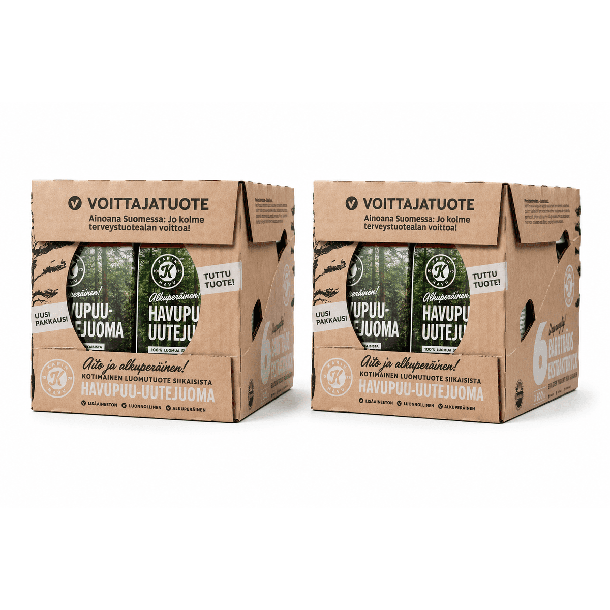 Karin Havupuu-Uutejuoma Luomu 2 x 6-pack (12 x 500 ml)