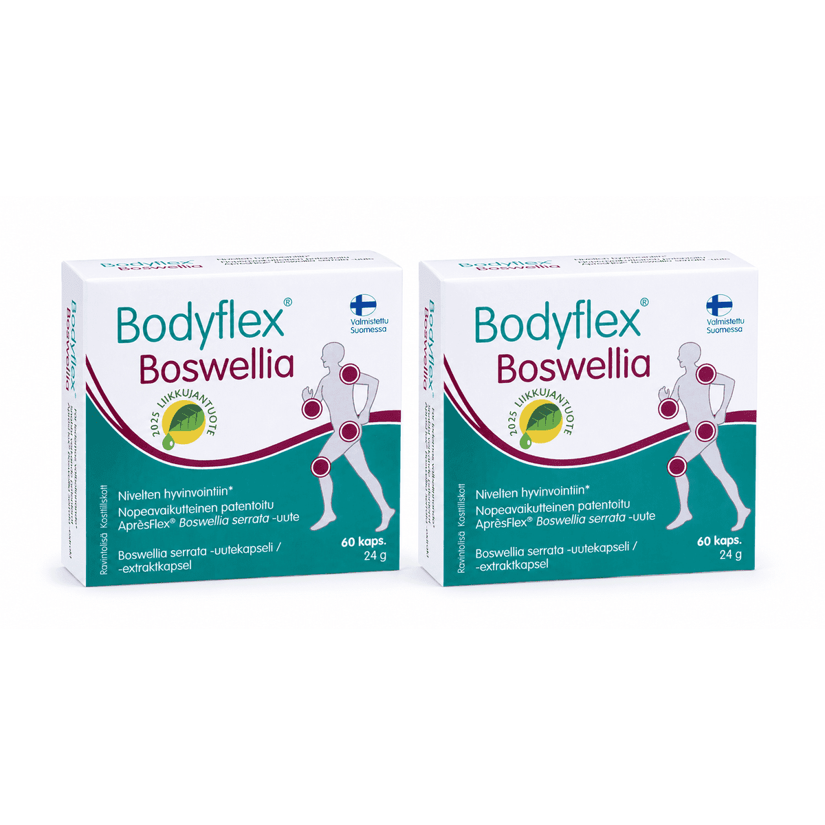 Bodyflex Boswellia 2 x 60 kaps. Säästöpakkaus
