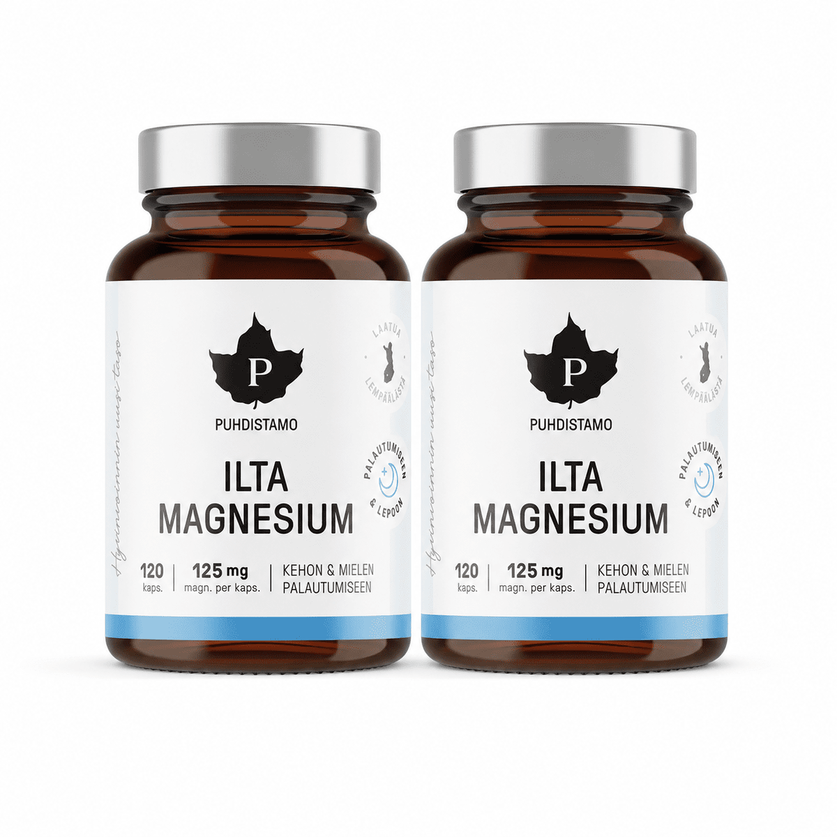 Ilta Magnesium 2 x 120 kaps, Säästöpakkaus, Puhdistamo