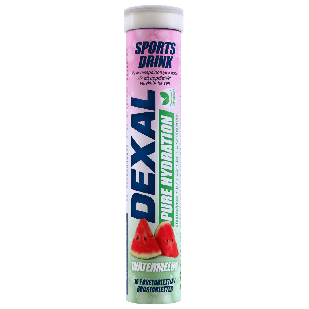 Dexal Pure Hydration Watermelon - Urheilujuoma 15 poretablettia