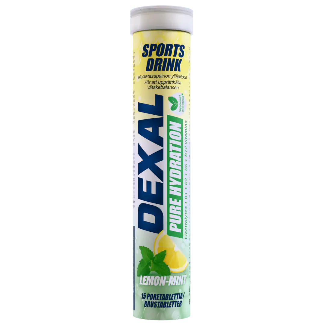 Dexal Pure Hydration Lemon-Mint - Urheilujuoma 15 poretablettia