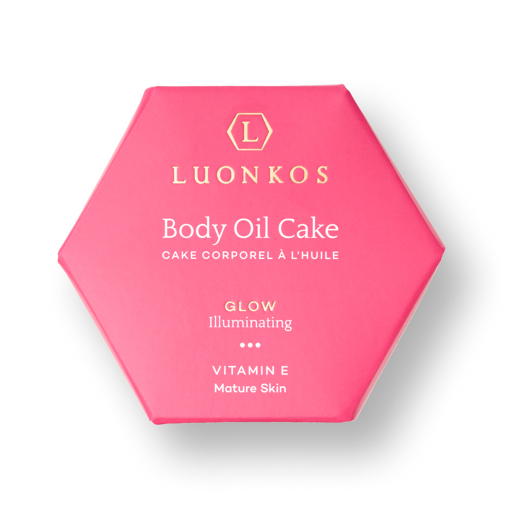 Glow body oil cake 55 g, Luonkos