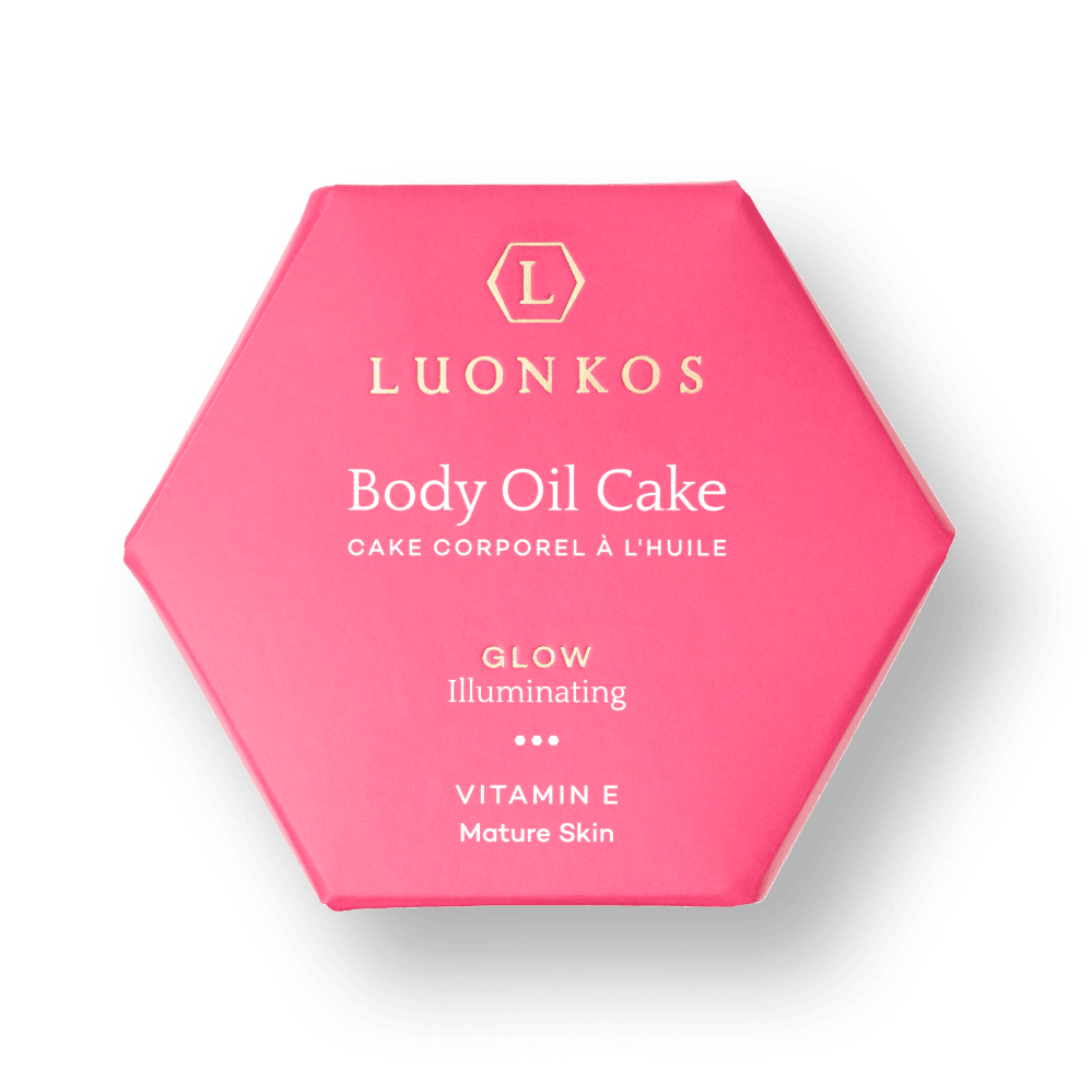 Glow body oil cake 55 g, Luonkos