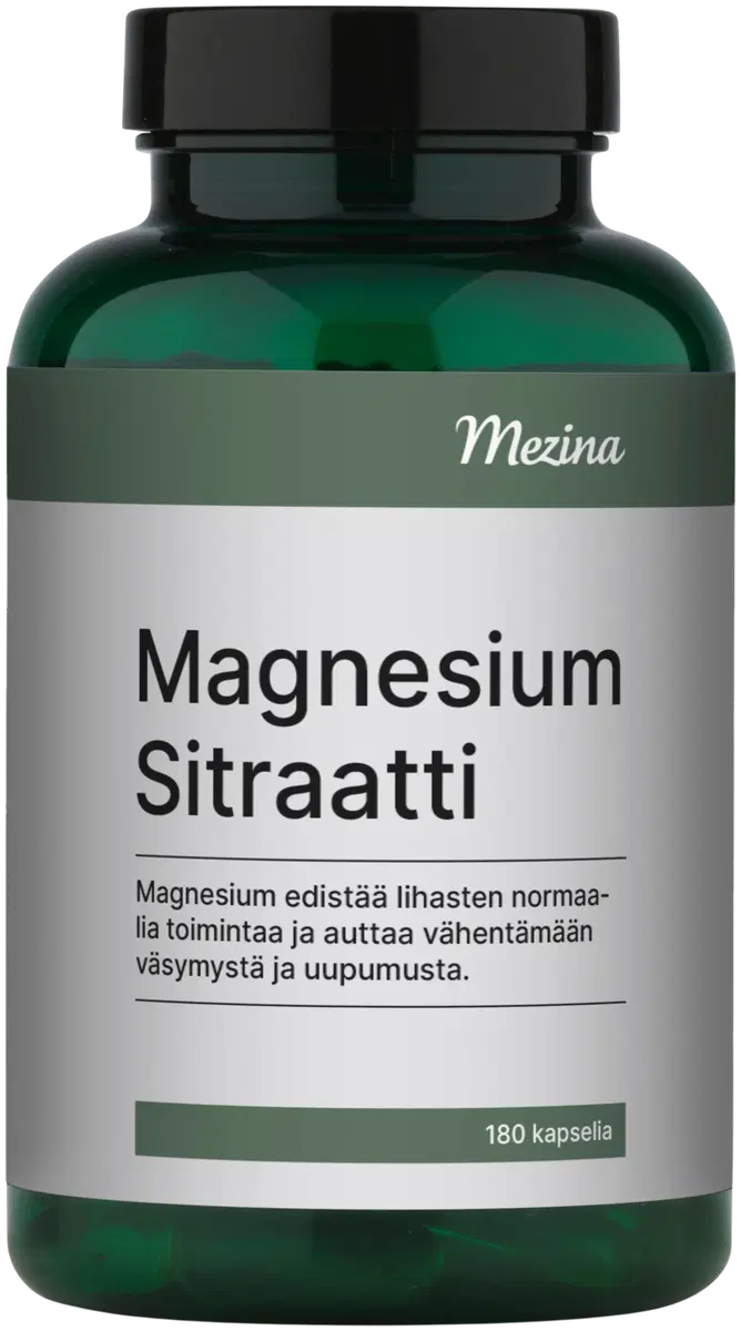 Magnesium Sitraatti 180 kaps, Mezina