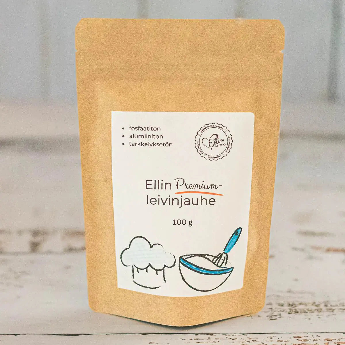 Ellin Premium-leivinjauhe, 100 g, Ellin Keittiö