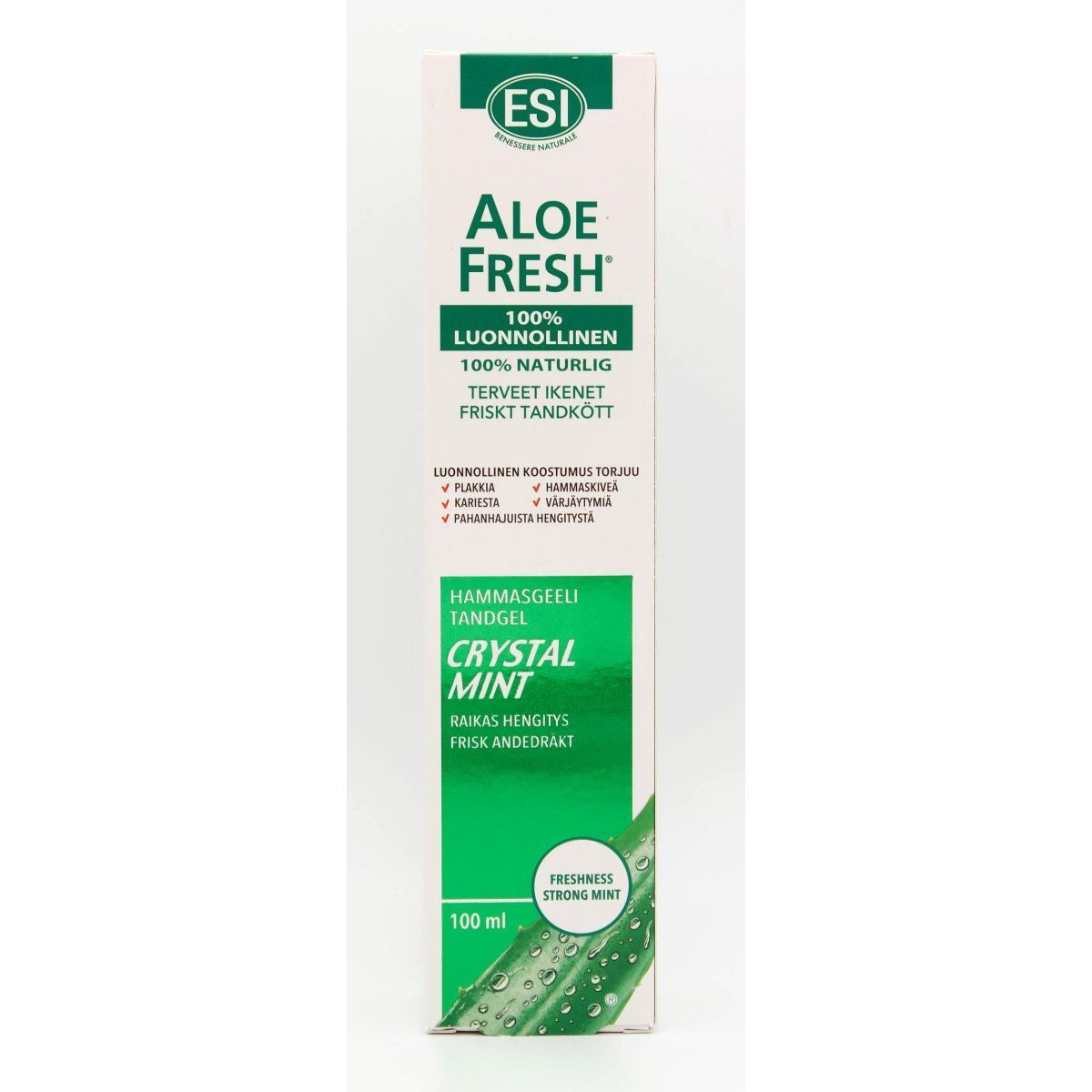 Hammastahna Aloe Fresh Crystal Mint 100ml, ESI
