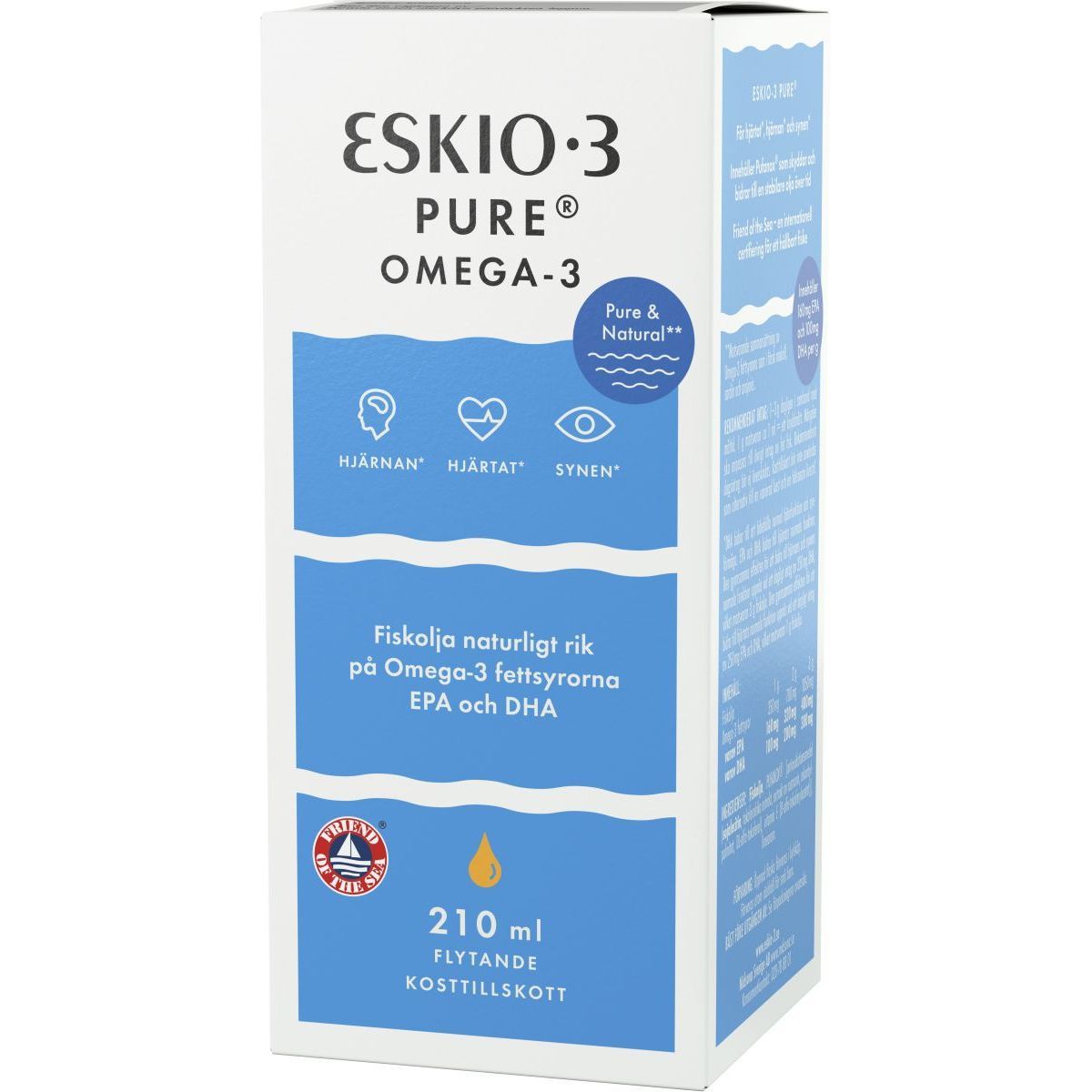 Eskio-3 Pure omega-3 kalaöljy 210ml