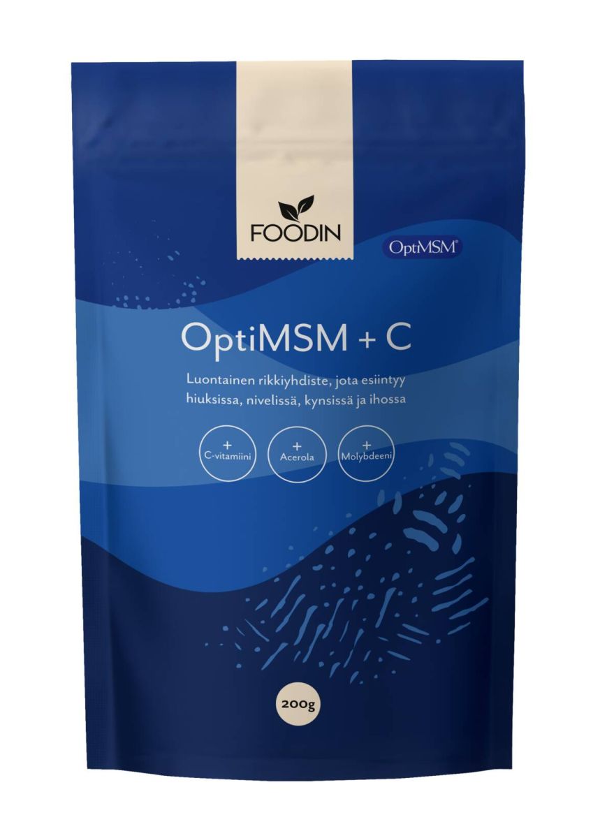 OptiMSM + C + Molybdeeni 200g, Foodin