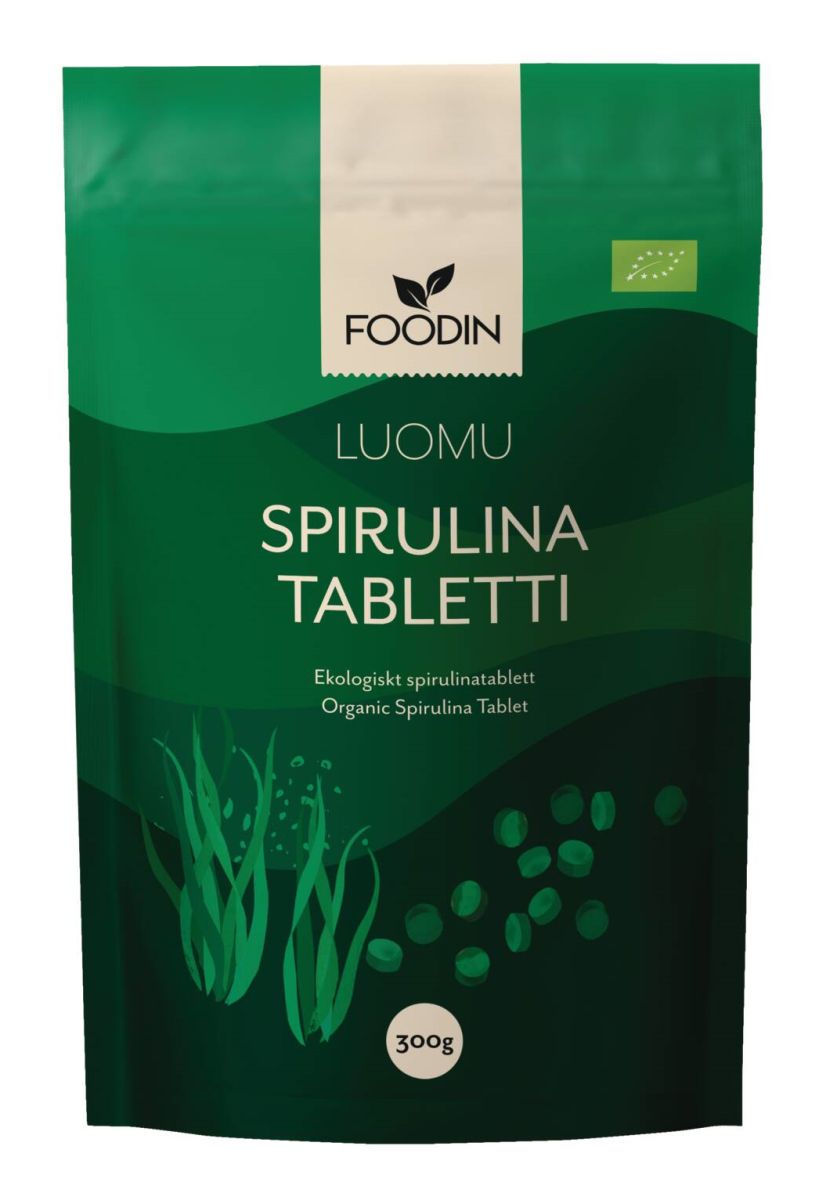 Spirulina Tabletit 300g, Foodin