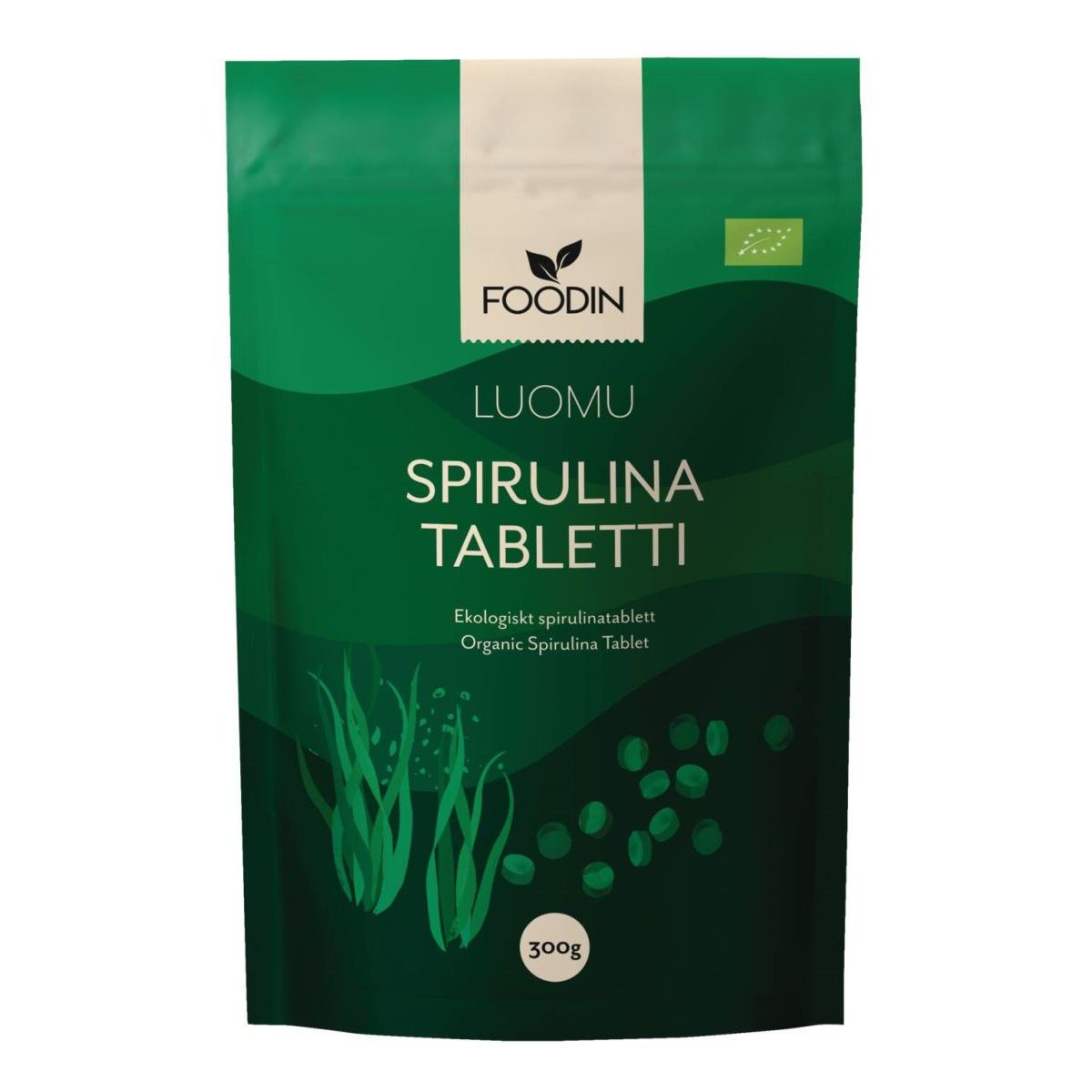 Spirulina Tabletit 300g, Foodin