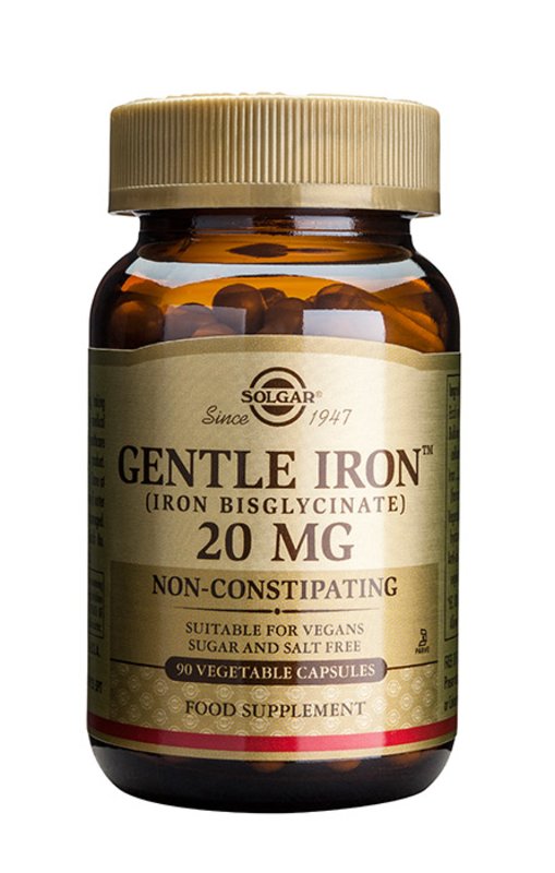 Gentle Iron 20mg Rauta 90kaps., Solgar