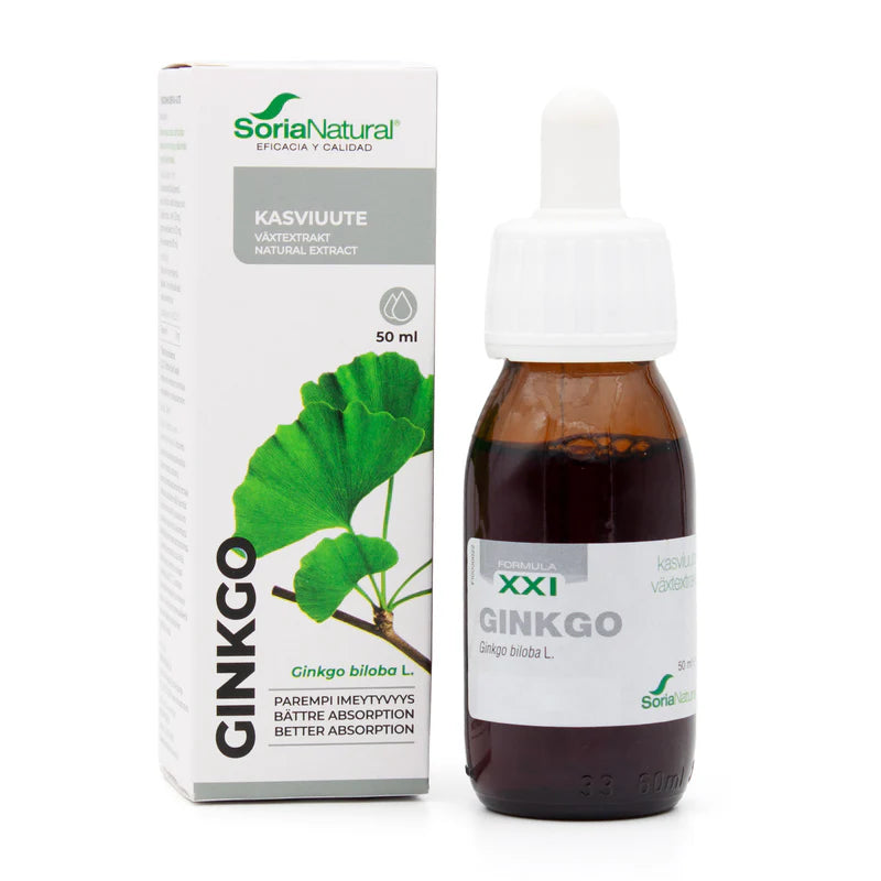 Neidonhiuspuu Uute Ginkgo Biloba XXI 50ml, Soria Natural