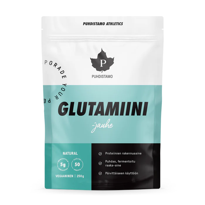 Glutamiini- jauhe 250 g, Puhdistamo