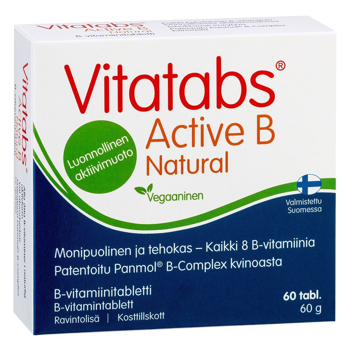 Vitatabs® Active B-vitamiini Natural 60tabl.