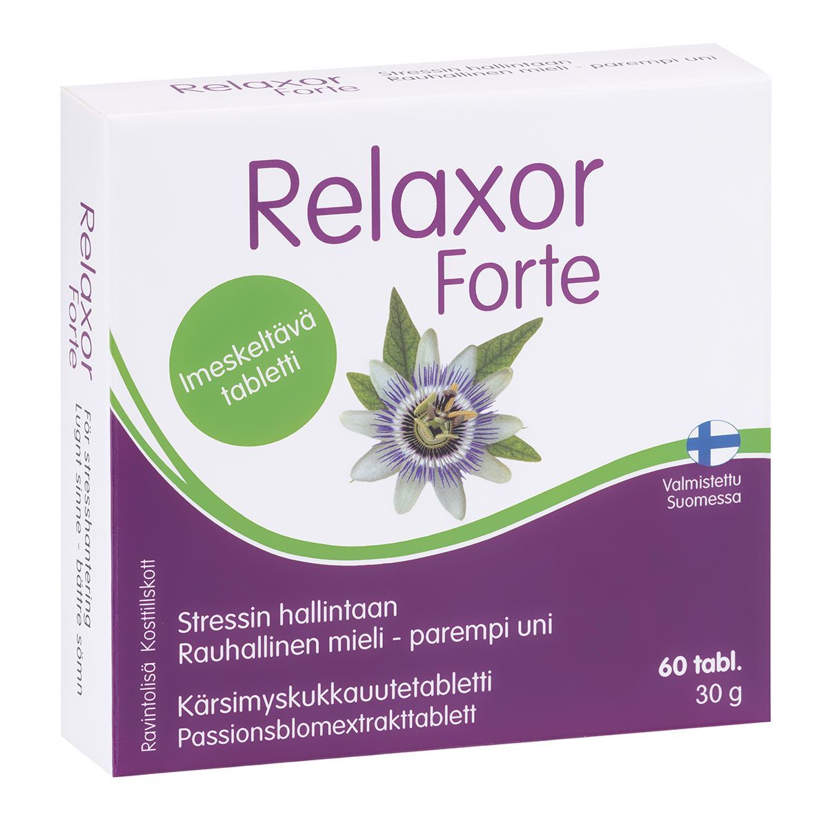 Relaxor Forte Passiflora Kärsimyskukka 60tabl.