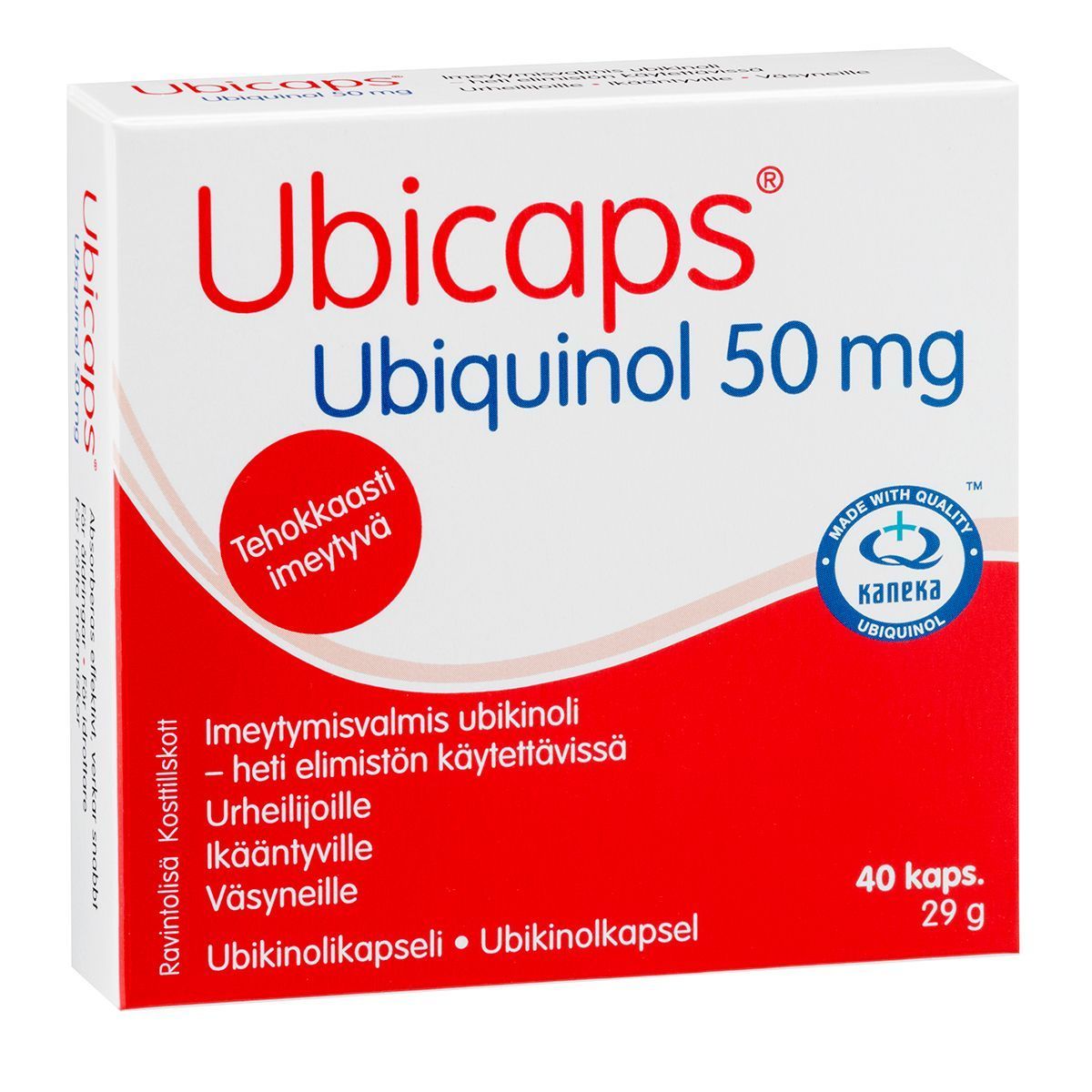 Ubicaps Ubiqinol 50mg Q10 40 kaps.