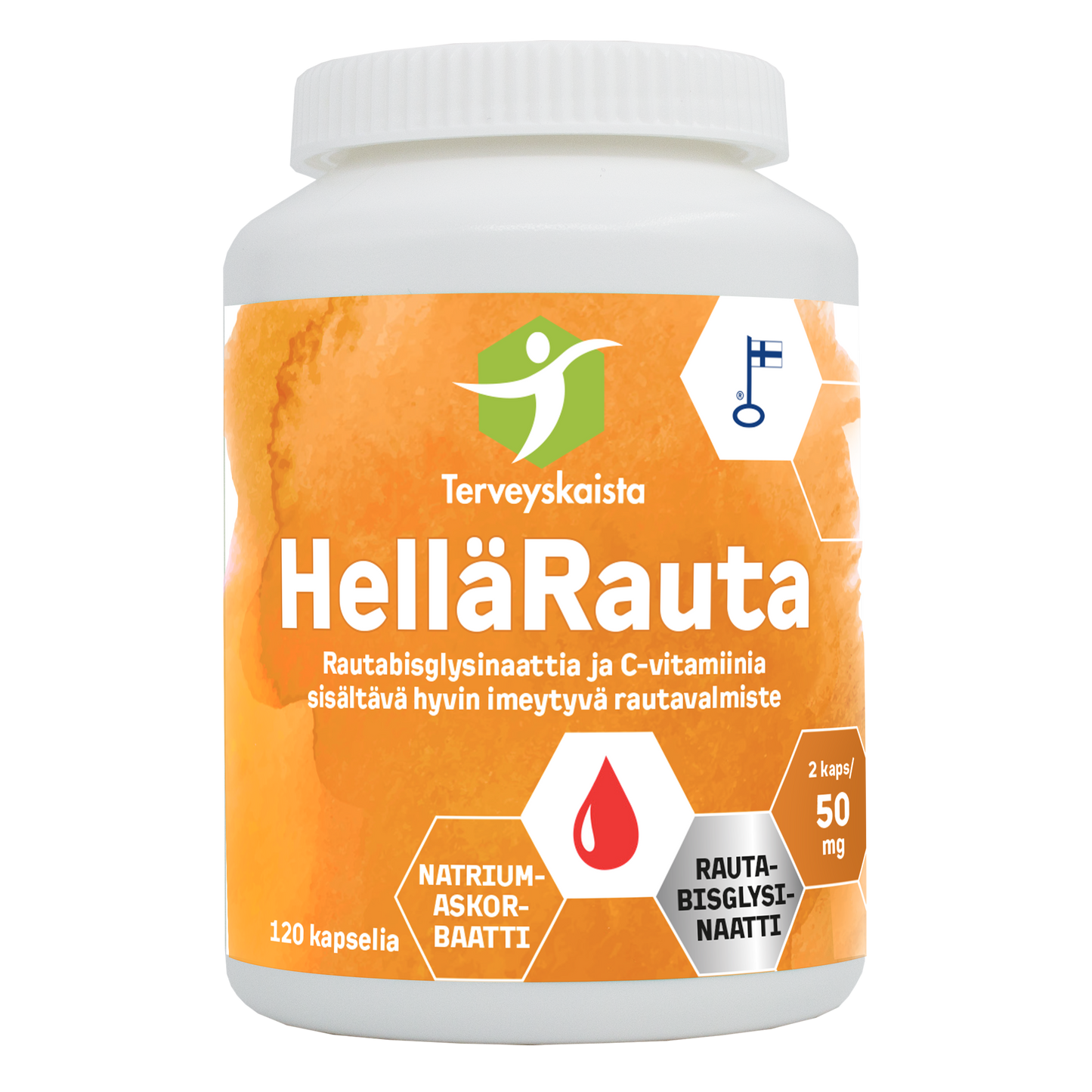 HelläRauta 50 mg 120 kaps, Terveyskaista