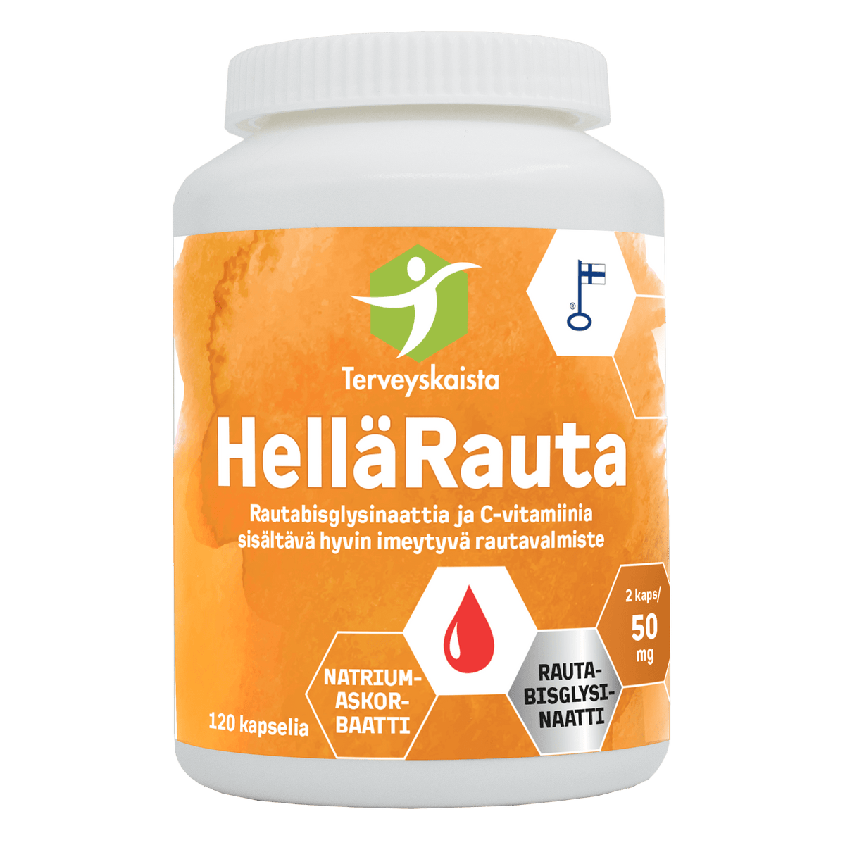 HelläRauta 50 mg 120 kaps, Terveyskaista