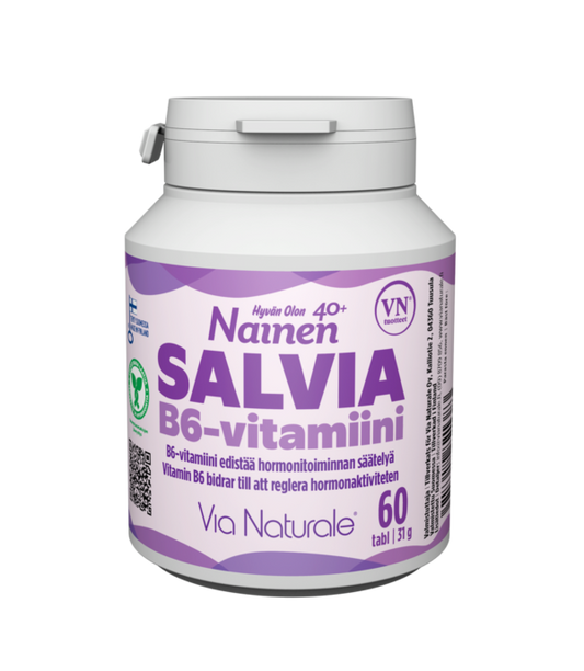 Hyvän Olon SALVIA+B6-vitamiini 60tabl, Via Naturale