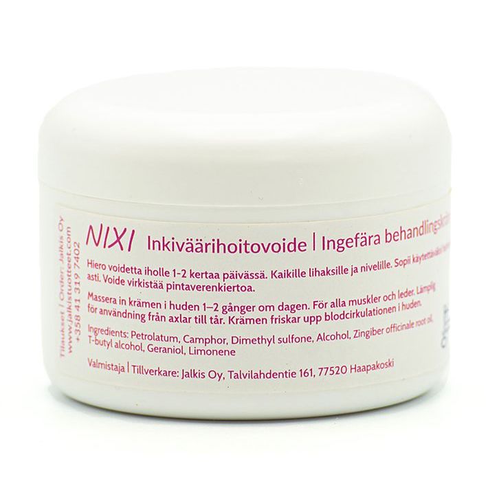 Jalkis Nixi inkiväärihoitovoide 140ml