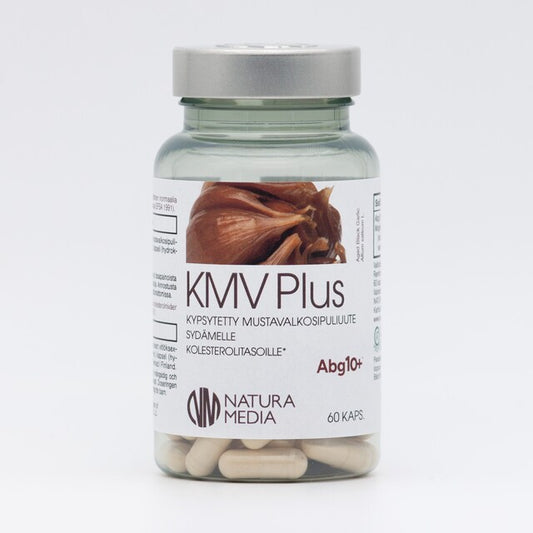 KMV Mustavalkosipuliuute Plus 60kaps., Natura Media