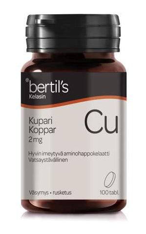 Kupari Kelasin 2mg 100kpl, Bertils
