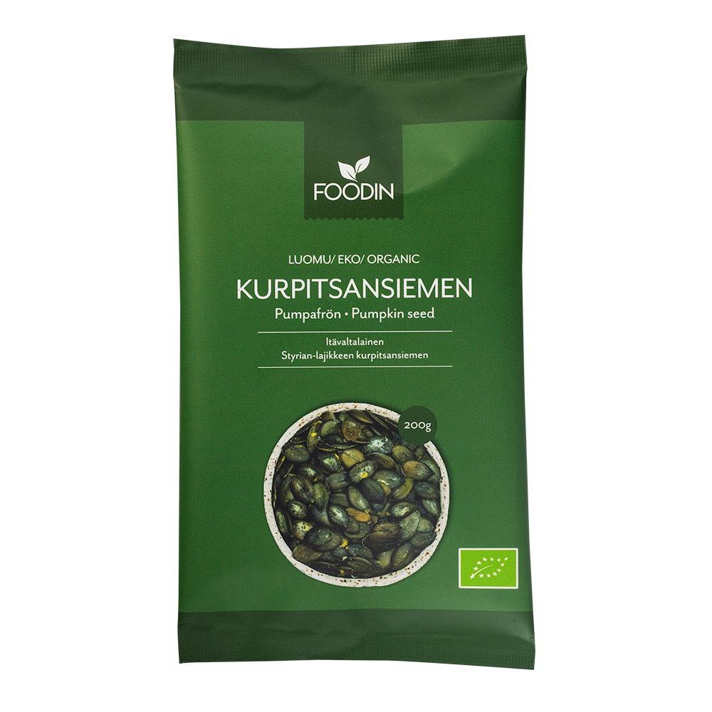 Styrian Kurpitsansiemen Luomu 200 g, Foodin