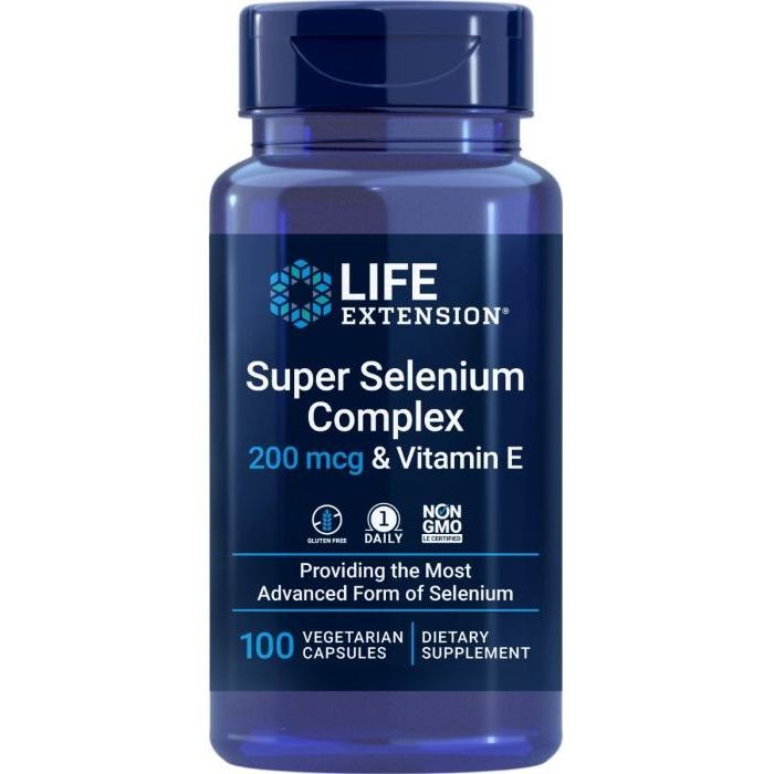 Seleeni Super Selenium Complex 200µg 100 vegekaps, Life Extension