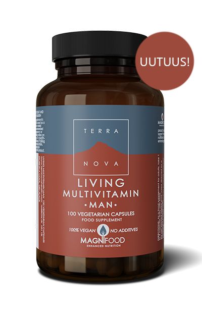 Living Multivitamin Man monivitamiini 100 vegetabs, Terranova