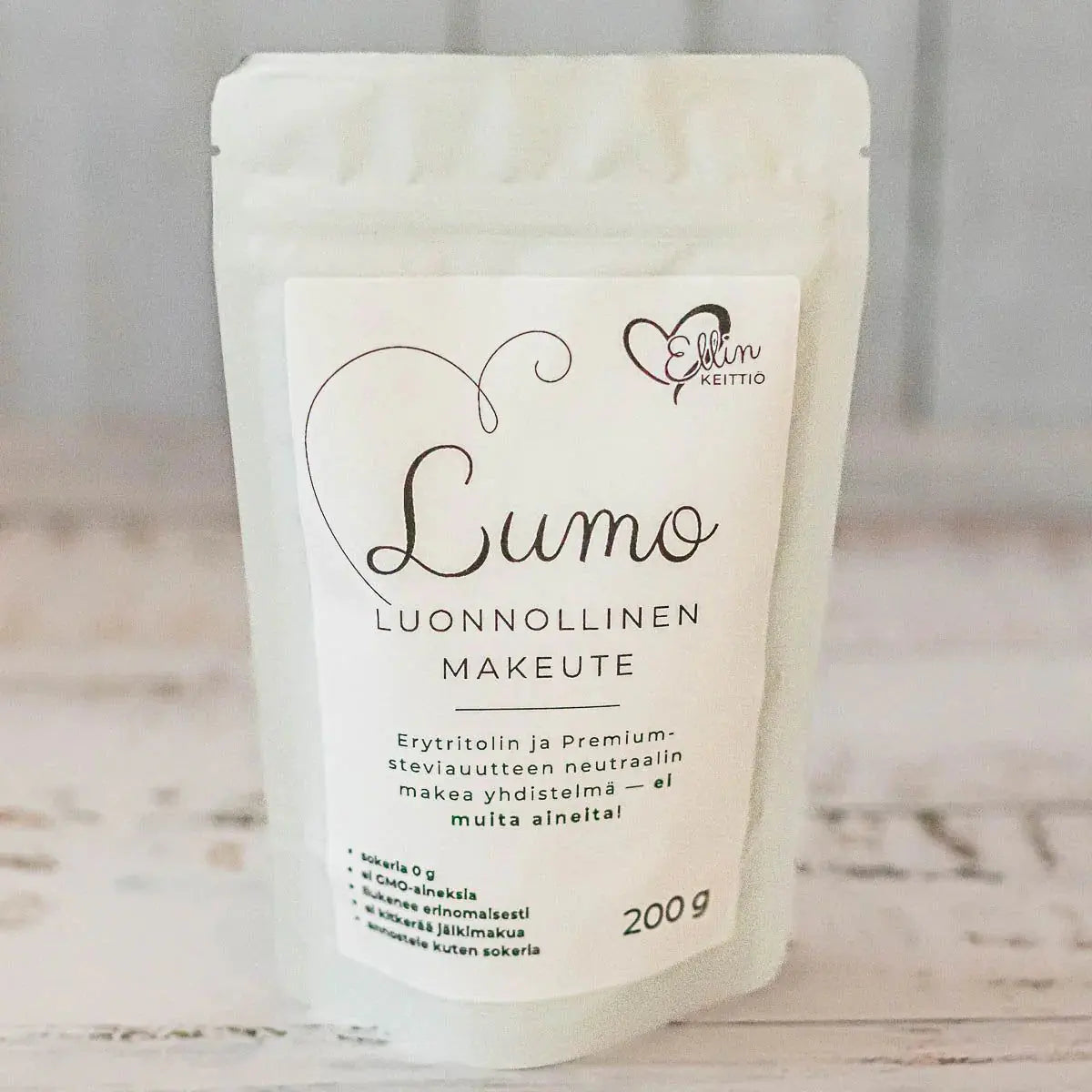 Lumo luonnollinen makeute, 200 g, Ellin Keittiö